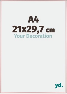 Fotolijst A4 - 21x29,7 cm - Koper - Aluminium - Kent - 21x29.7 cm