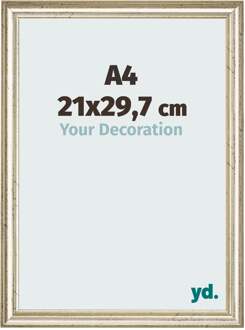 Fotolijst A4 - 21x29,7 cm - Metaalglans - MDF - Lazio - 21x29.7 cm