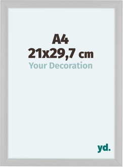 Fotolijst A4 - 21x29,7 cm - Wit Mat - MDF - Como - 21x29.7 cm
