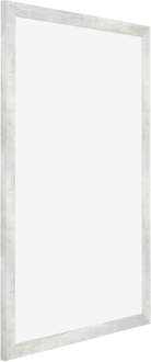 Fotolijst A4 - 21x29,7 cm - Zilver Glanzend Vintage - MDF - Mura - 21x29.7 cm