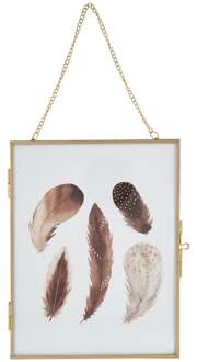 Fotolijst aan ketting - goud - 18x23 cm