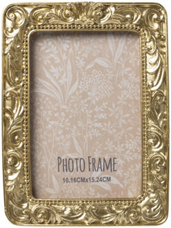 Fotolijst barok - goud - 10x15 cm Transparant