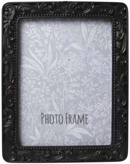 Fotolijst barok - zwart - 15x20 cm Transparant