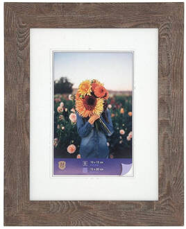 Fotolijst - Dahlia - Fotomaat 15x20 cm - Bruin