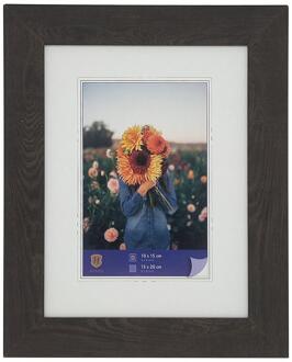 Fotolijst - Dahlia - Fotomaat 15x20 cm - Donkerbruin