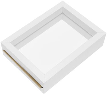 Fotolijst Diy Plant Specimen Frame Dubbelzijdig Glas Bladeren Fotolijst Creatieve Tafel Decoratie (Wit, 6 Inch) 15.7X11.5CM