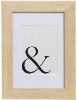 Fotolijst Haarlem - Naturel - 10x15 Cm - MDF/Glas - Beige