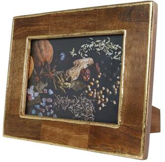 Fotolijst "Jim" 13x18 naturel/goud hout bruin