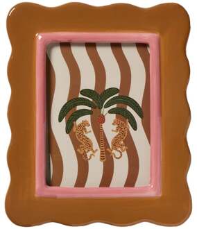 Fotolijst Marbella - bruin/roze - 10x15 cm