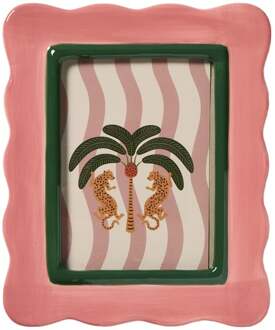 Fotolijst Marbella - roze/groen - 10x15 cm