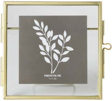 Fotolijst mini - goudkleurig - 10x10 cm