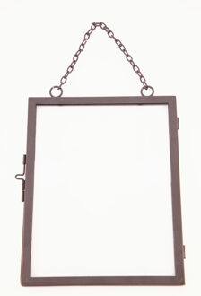 Fotolijstje metaal 20.5x27x1.8cm grijs