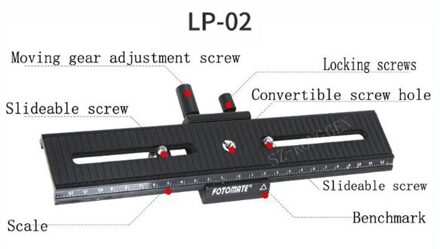 Fotomate Lp-01 Lp-02 Lp-03 2-Way Macro Focusing Rail Slider Voor Canon nikon Sony Pentax Dslr