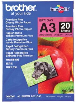 Fotopapier Brother BP-71 A3 260gr glossy 20vel