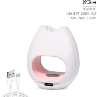 Fototherapie Machine Mini Manicure Lamp Fototherapie Lamp Usb Zon Lamp Led Sneldrogend Nagellak Bakken Lamp wit