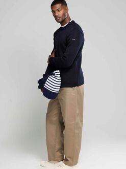 Fouesnant Trui Wol Navy Donkerblauw - M,XXL