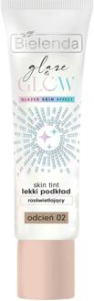 Foundation Bielenda GLAZE & GLOW Skin Tint Light Illuminating Foundation Shade 02 30 ml