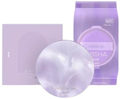 Foundation Missha Glow Layering Fit Cushion Set No.17 Ivory 14 g + 14 g