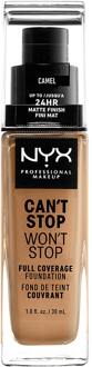 Foundation NYX Can't Stop Won't Stop Foundation Camel 30 ml