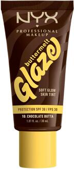 Foundation NYX Professional Make-Up Buttermelt Glaze SPF30 Foundation Chocolate Butta 30 ml
