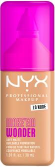 Foundation NYX Professional Make-Up Make Em Wonder Foundation 10 Nude 30 ml