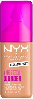 Foundation NYX Professional Make-Up Make Em Wonder Foundation 11 Classic Ivory 30 ml