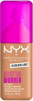 Foundation NYX Professional Make-Up Make Em Wonder Foundation 18 Golden Light 30 ml