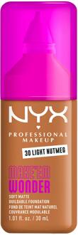 Foundation NYX Professional Make-Up Make Em Wonder Foundation 30 Light Nutmeg 30 ml