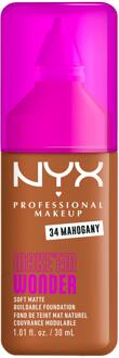 Foundation NYX Professional Make-Up Make Em Wonder Foundation 34 Mahogany 30 ml