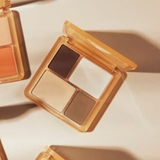 Four Color Eye Shadow Disc - Brown #Brown - 10g