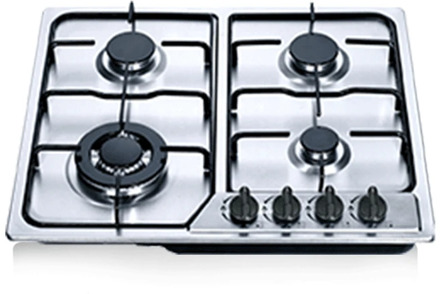 Four-headed furnace multi-head Shanghai head-eye stove gas stove embedded stainless steel glass.