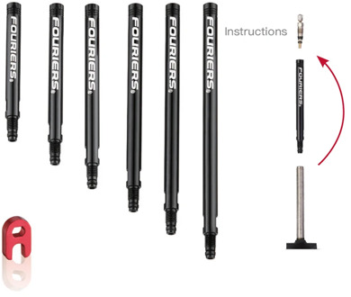 Fouriers PE002 Bike Presta Valve Tubeless Valve Extender Extension 20mm to 100mm with Nut Bicycle Parts