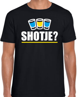 Fout Apres ski t-shirt Schotje zwart heren M