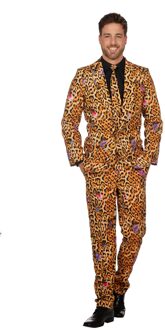 Fout kostuum met Panterprint voor volwassenen