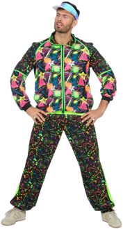 Fout Neon trainingspak 80´s Volwassenen - Maat 48