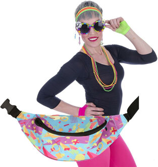 Foute 80s/90s party verkleed set compleet - dames - jaren 80/90 verkleed accessoires