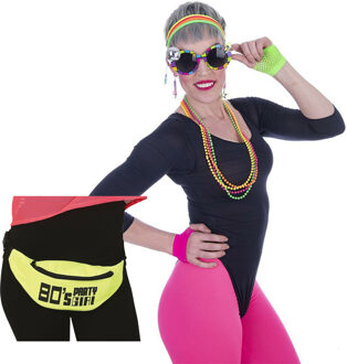 Foute 80s/90s party verkleed set compleet - dames - jaren 80/90 verkleed accessoires