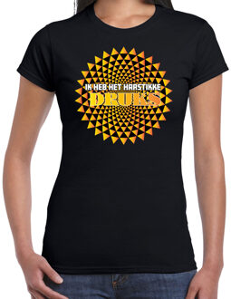 Foute party t-shirt dames - Ik heb het hartstikke druks - oranje - carnaval XS