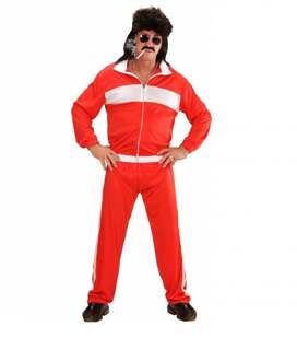 Foute rode trainingspak carnaval Rood - Zalm