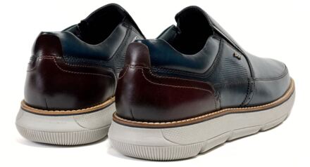Fowler Leren Heren Navy Loafers - EU 43 / UK 9