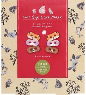 Fox & Rabbit & Bear Hot Eye Care Mask Lavender 6 pcs