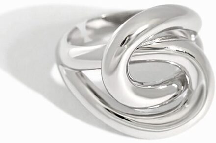 Foxanry Minimalistische 925 Sterling Zilveren Ringen Voor Vrouwen Ins Mode Creatieve Twist Kronkelende Geometrische Partij Sieraden