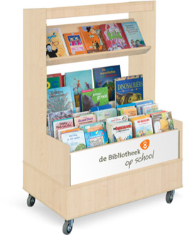Foxis junior browser boekenkast enkelzijdig, kleur beuken