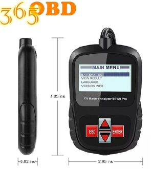 Foxwell BT100 Pro 6V 12V Auto Batterij Tester Voor Overstroomd Agm Gel 100 1100CCA 200AH Batterij Gezondheid analyzer Diagnostic Tool