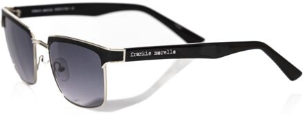 Fr22135 Vierkante Zonnebril - maat Zwart