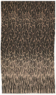 Fraas Sjaal zebra patroon | maat: xxx | | dames Taupe - One size