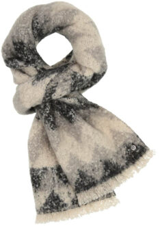 Fraas Zig zag dames sjaal | maat: xxx | | dames - maat One size Grijs