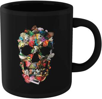 Fragile Skull Mug - Black Zwart