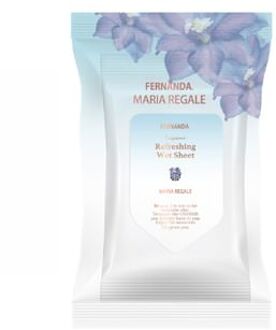 Fragrance Refreshing Face & Body Wet Sheet Maria Regale - 20 pcs