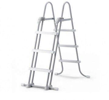 frame zwembad 400 x 200 cm met pomp en trap Grijs